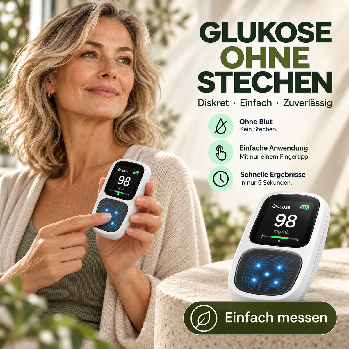 Nicht-invasives Blutzuckermessgerät